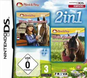 2 in 1 - My Riding Stables + My Riding Stables - Life with Horses (Europe) (En,Fr,De,Es,It) box cover front